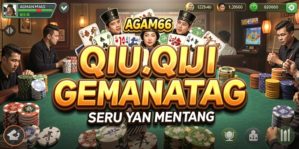 Screenshot gameplay AGAM66 menunjukkan pengalaman bermain QiuQiu yang seru.