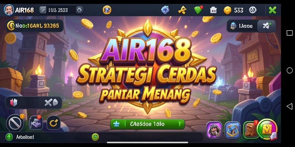 Screenshot dari gameplay AIR168 yang menunjukkan strategi para pemain.