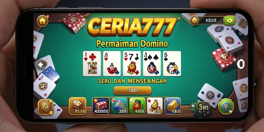 Tampilan menarik gameplay Domino di CERIA777