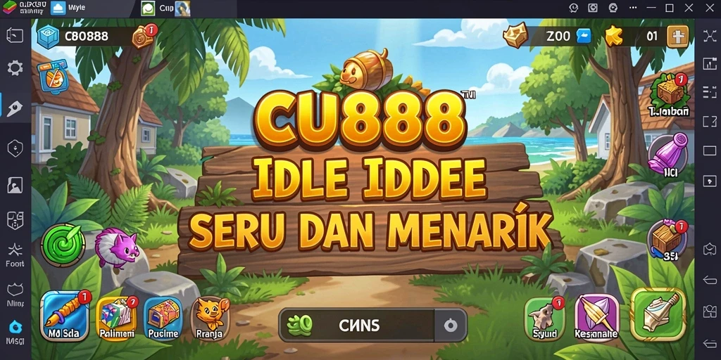 Tampilan gameplay Idle yang menarik dari CU888.