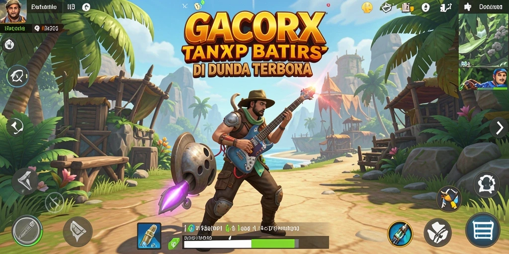 Tampilan gameplay GACORX yang menakjubkan dalam dunia terbuka.