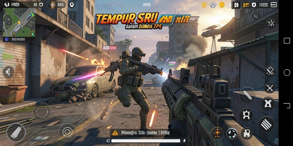 Gameplay seru dalam HR89 dengan aksi tempur yang intens.