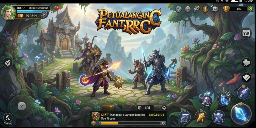 Tangkapan layar IDR77 menampilkan pertarungan epik dalam dunia fantasi.