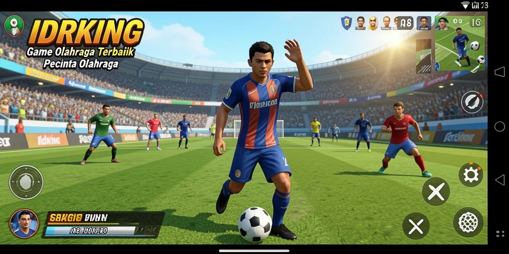 Tampilan gameplay yang mendebarkan dan penuh tindakan di IDRKING.