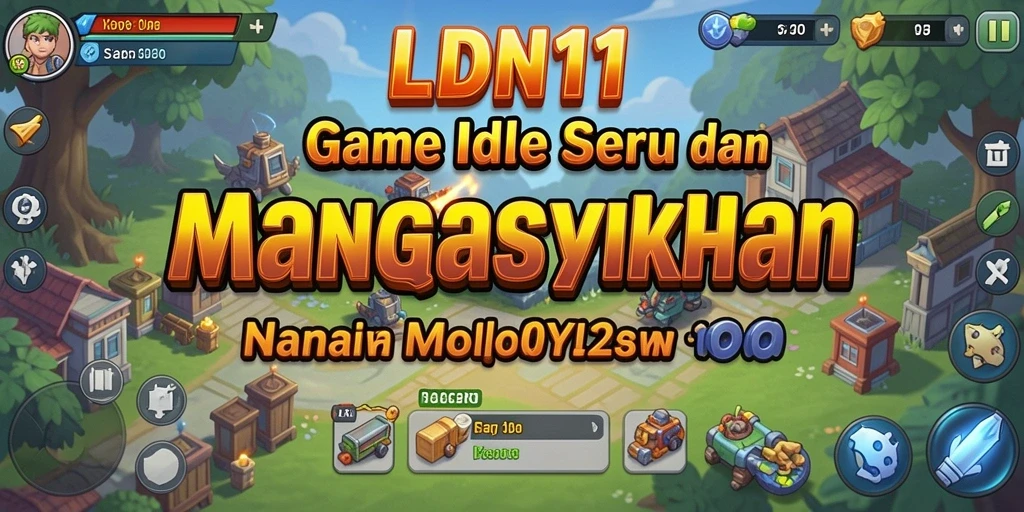 Tampilan gameplay menarik dari LDN11 dengan karakter yang bertarung secara otomatis.
