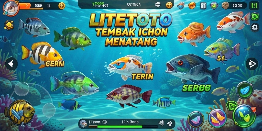 Gameplay seru memancing ikan di LITETOTO.