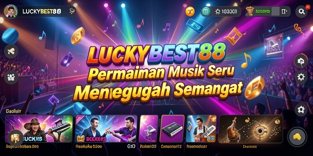Tampilan gameplay LUCKYBEST88 dengan alunan musik yang menarik.