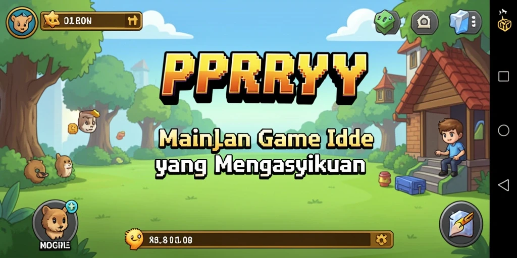 Screenshot PPRRYY menampilkan gameplay Idle yang santai dan mengasyikkan.