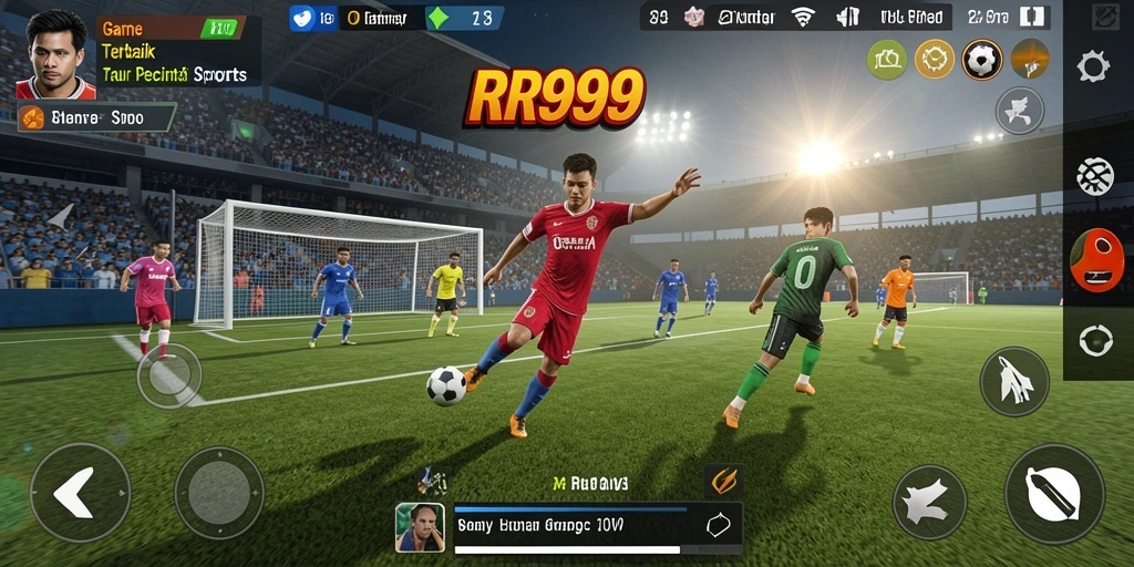 Tampilan gameplay RR999 yang mendebarkan dalam berbagai jenis olahraga.