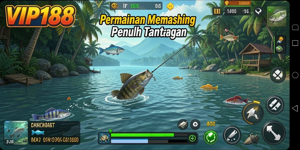 Tangkapan ikan yang spektakuler dalam gameplay VIP188.