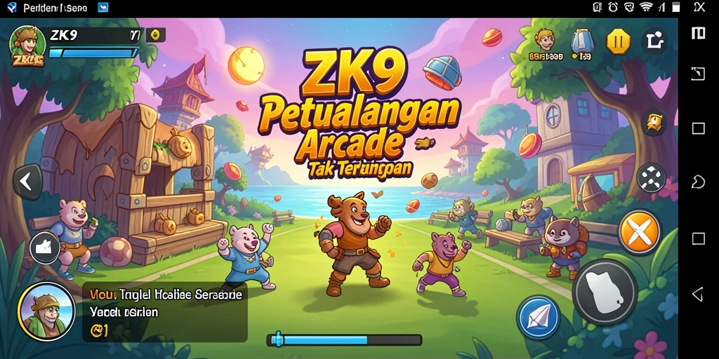 Tampilan gameplay ZK9 yang seru dan menantang.